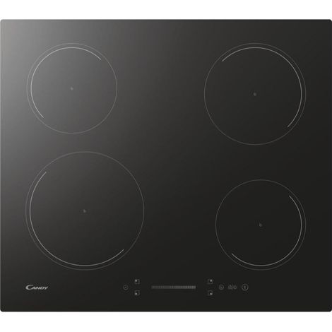 Placa de inducción Candy Moderna CI642SCBB negra empotrada de 60 cm y 4 quemadores (1/4)