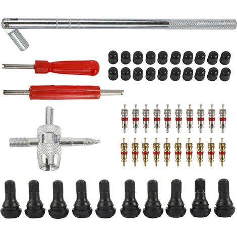 Kit de 54 pièces pour outil de montage et démontage de tige de valve de pneu, extracteur de noyau de valve pour voiture
