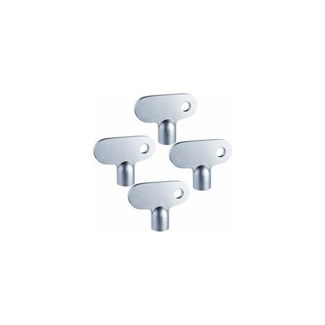 Cle Purge Radiateur,4 PCS Cle Purge Radiateur Purgeur Bouchon Robinet Purge Vanne Clé Clés Radiateurs de Purge Chauffage la Clé du Chauffage pour Robinet de radiateur (1/4)