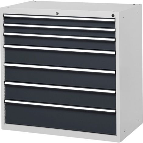 PROVOST - Armoire métallique Flexa - 7 tiroirs extensibles - Bleu