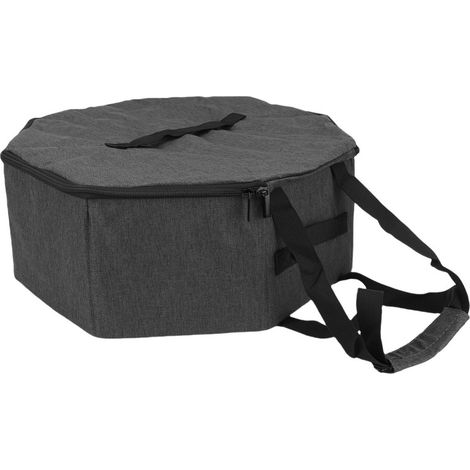 Caja de cartón plegable para sombreros, gran capacidad, resistente, 2 asas (negra)