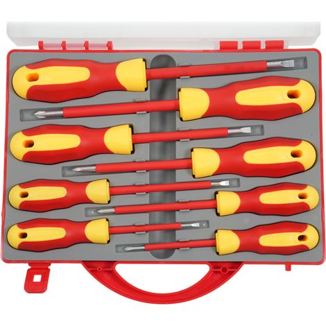 9715 Jeu de 8 tournevis d'électricien 500 V, tournevis professionnel magnétiques à tête unique, jeu de tournevis isolés isolés avec TPR (1/5)