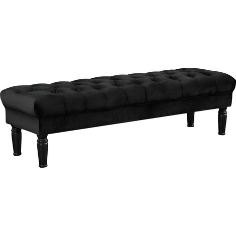 Cassapanca in Velluto nero - RINALDO