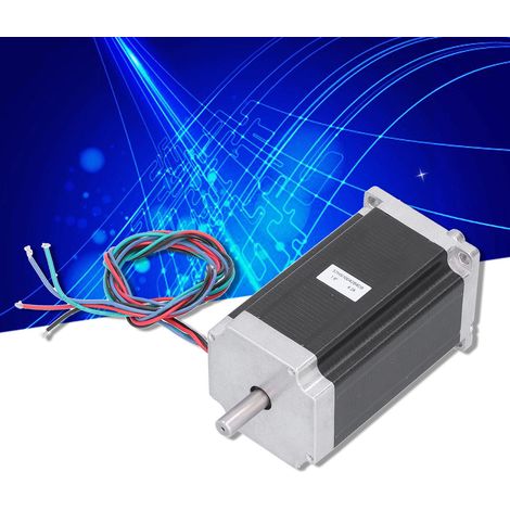 Moteur pas à pas 57, 4,2 A, 2,5 Nm, longueur 100 mm, axe 8 mm, pour fraiseuse CNC 57HS10042B4D8 double axe. (1/5)