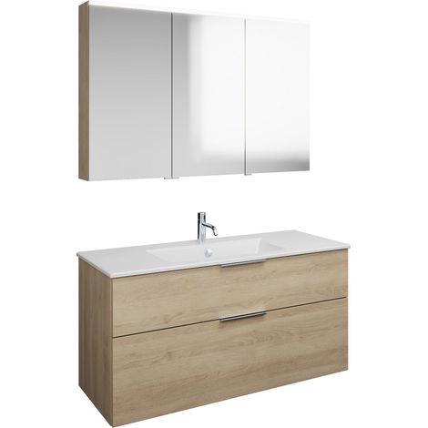 burgbad Eqio Set, bestehend aus Spiegelschrank rechts,