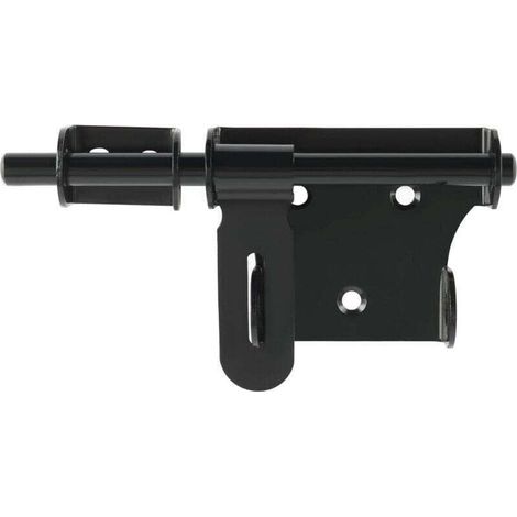 Verrou Porte Exterieur Loquet Porte, XU, 15CM Verrou Porte Interieure Verrou Porte Coulissante, Loquet Porte Exterieur en Acier Inoxydable, Noir - KZQ