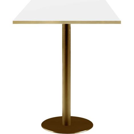 Mange-debout 60 x 60 cm Rome bistrot blanche