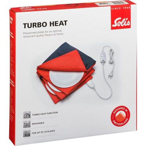Solis Turbo Heat Tellerwärmer Rot und Grau
