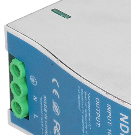 Alimentation à découpage NDR-120-12, sortie CC, format compact sur rail DIN, 100-240 V CA (1/5)