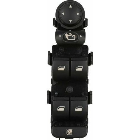 Interrupteur de vitre électrique avant gauche pour Peugeot 407, 307, 308, Citroën C4, C5 (2004–2015), compatible avec système d’ouverture/fermeture manuel et électrique