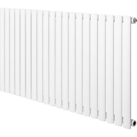 Radiador Ovalado de Columna Simple  Blanco  60x120 cm Acero al Carbono 1142 W  Soportes, Kit, Cepillo  Garantía 15 Años  Calefacción Eficiente y Elegante (1/5)