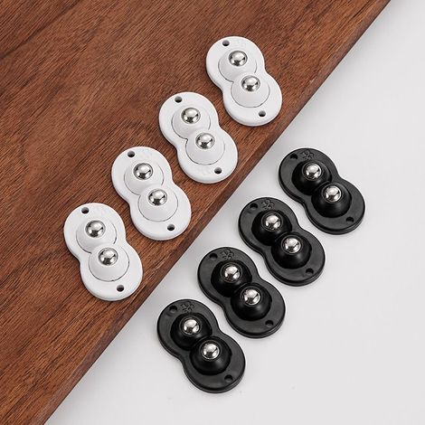 Mini-Rollen für Küchengeräte, selbstklebende Lenkrollen, kleine Rollen für Möbel, 8 Stück (enthält nur kleine Rollen) (1/3)