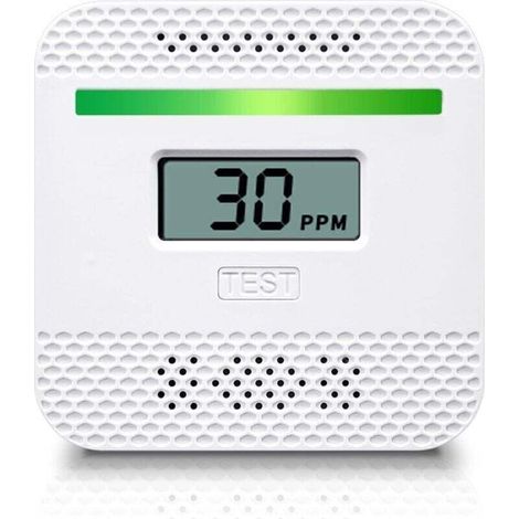 Carbon monoxide detectors, portable CO alarm detection device with LCD digital display for home and travel, UL listed carbon monoxide alarm with electronic sensor (1/4)