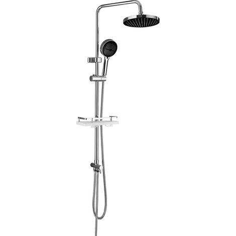 Système de douche Chromée, Kit de douche, Réglable en Hauteur (1/5)