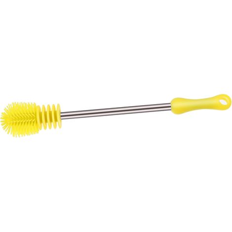 Brosse à Biberon Multifonction Brosse De Nettoyage Pratique Silicone Ergonomique pour Bouteilles à Lait Et Eau (1/5)