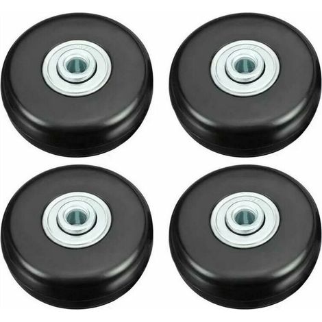Ruote per valigie INHHUB, ruote girevoli per riparazione bagagli resistenti da 50 mm, ruote girevoli di ricambio universali in gomma silenziosa, set di 4 ruote di ricambio per valigie/bagagli/borse - (1/5)