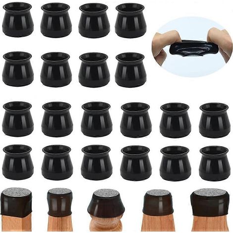 Protections pour pieds de chaise, embouts de pieds de chaise en silicone (1/2)
