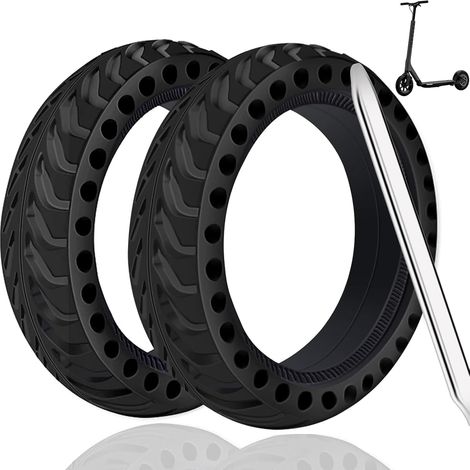 Set di 2 pneumatici pieni, pneumatici per monopattino elettrico da 8,5 pollici per Xiaomi M365/Pro/GXL/XR/S2 e altri pneumatici per monopattino elettrico, antiscivolo, anteriori/posteriori completi (1/5)