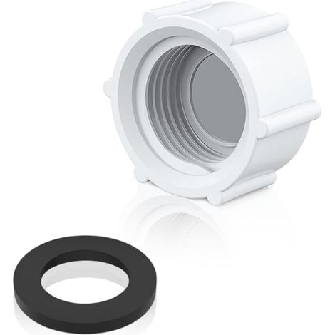 pool drain valve cap, pool accessory for tarpaulin 11456, pool drainage valve cap with O-ring, pool drain valve (1/4)