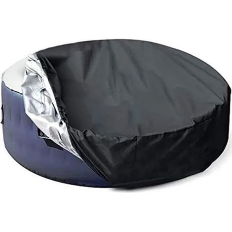 Couverture de protection ronde pour spa - Imperméable - Résistante aux UV - 21570 cm (1/4)