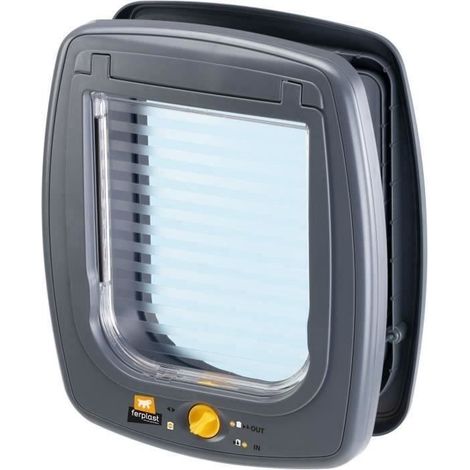 Chatière - FERPLAST - Swing 9 - 26,2 x 10,2 x h 31,2 cm - Gris