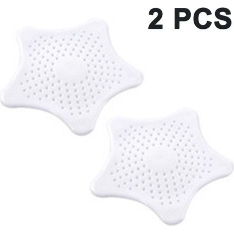 Lot de 2 filtres à cheveux en silicone pour évier de cuisine, salle de bain et douche. (1/5)