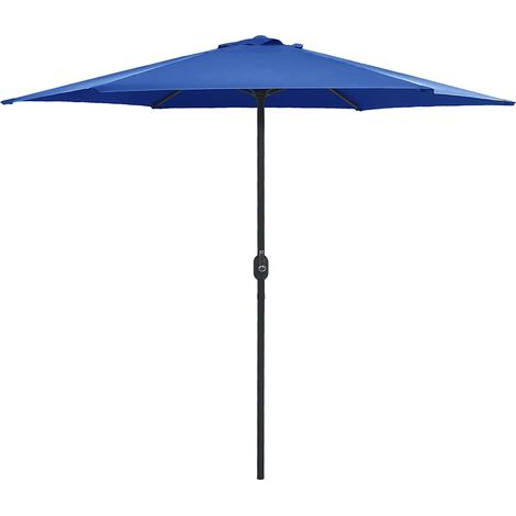 vidaXL Sombrilla de jardín con palo de aluminio azul azure 270x246 cm (1/5)