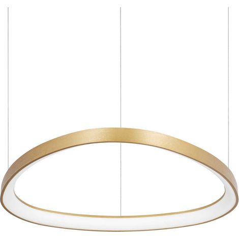 Ideal Lux GEMINI 61 cm DALI integrierte LED-Deckenleuchte, Messing, 6600 lm, 3000 K