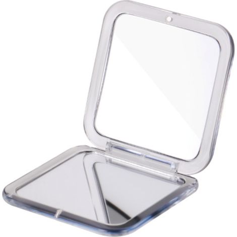 Miroir de voyage grossissant x15, petit, pliable, léger, format mini de poche, se glisse dans un sac à main, vision réelle et grossissement x15, 8,5 cm x 8,5 cm (1/5)