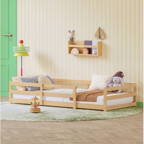 letto salvaspazio 90x200 montessori pino naturale HAVRYA (1/5)