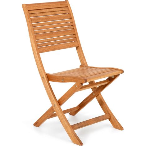 Sedia in Legno di Eucalipto Per Esterno modello California