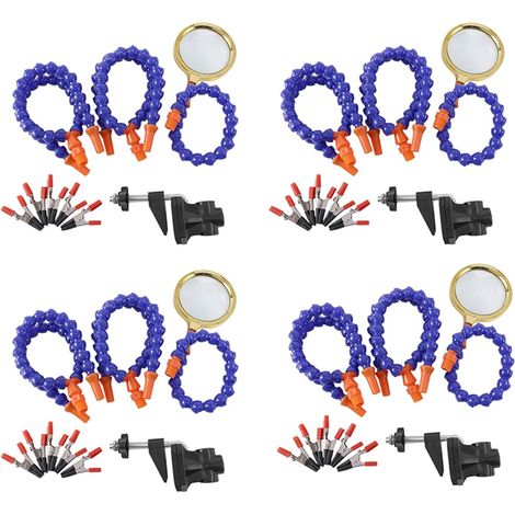 Poste de Soudure de Table D'ÉTau de Table D'ÉTau avec 20Pc Bras Flexible Support de Fer à Souder Pcb Soudure Réparation Troisième Main Outil (1/5)