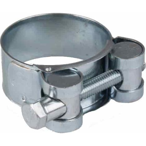 Schlauchschellen 19-21mm, Spannbackenschellen, verzinkt, Gelenkbolzenschellen