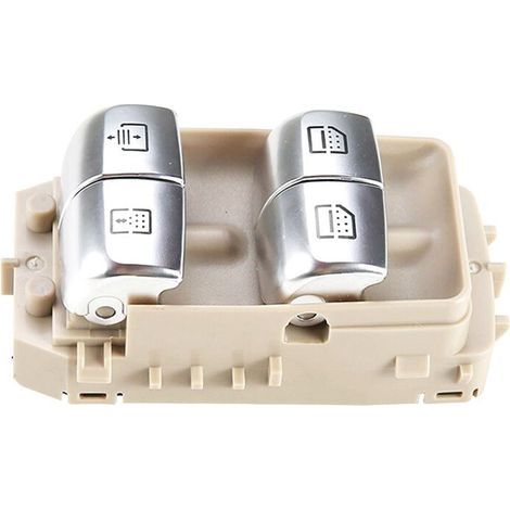 Bouton de Commande de LèVe-Vitre Beige Interrupteur de Toit Ouvrant 2229051505 pour - W222 S550E S600 2014-2020 (1/2)