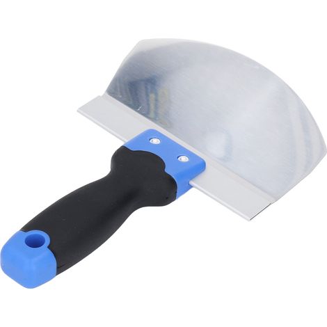 Couteau à enduire circulaire en acier inoxydable, truelle ronde pour plâtrier et peintre, outil manuel pour lissage et rebouchage (1/5)