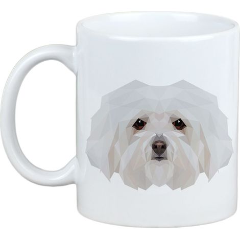 Bolognese - tazza con foto e scritta cane geometrico Art-Dog (1/5)