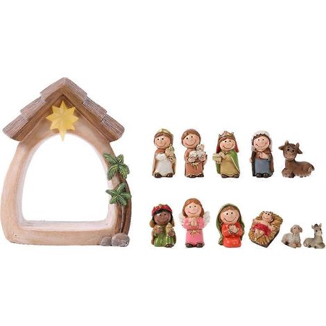 Ornement de la Naissance de la Sainte Nativité, Décoration de Noël, Figurine, Ornements (1/4)