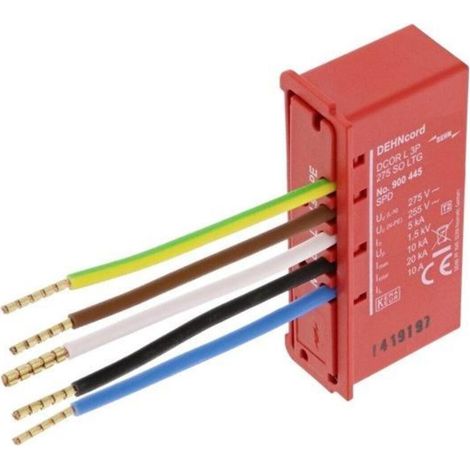 Pararrayos Dehn dcorr l 3p 275 so ltg tipo 2 5 kA