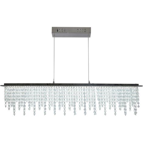 Naeve DIAMONDS Plafonnier LED à intensité variable, chrome, 3 000-6 500 K, télécommande (1/5)