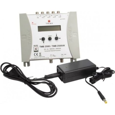 Centrale Programmable Terrestre TV VHF UHF FM TMB 2500 - 5 entrées 1 sortie, Gain 75 dB, Flex Matrix pour plus de 50 canaux (1/5)