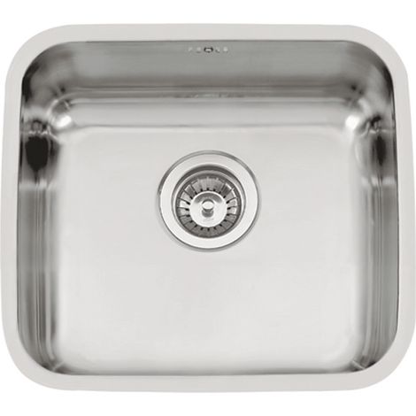 Fregadero de un seno en inox Argelia 20 cm(alto)41 cm(ancho)41 cm(largo) (1/2)