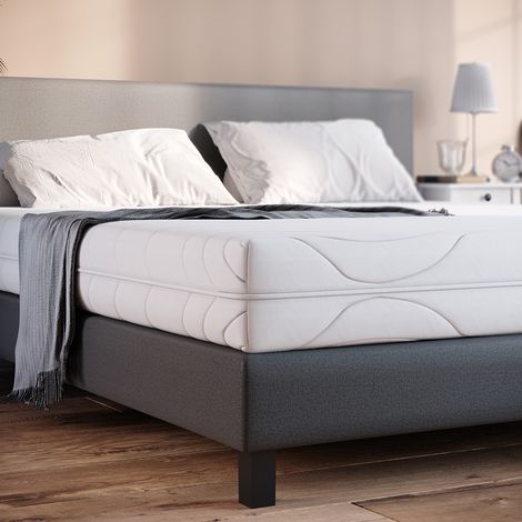 Materasso in schiuma fredda , Bianco, 180 x 200 cm 20 cm di altezza, Vitalispa