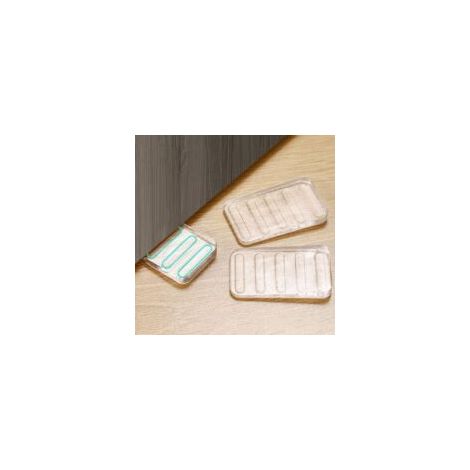 Set di 8 cunei da tavolo in plastica trasparente, con elevata capacità di carico, resistenti agli agenti atmosferici, perfetti per fissare mobili instabili (trasparenti e sottili) - Crezuo