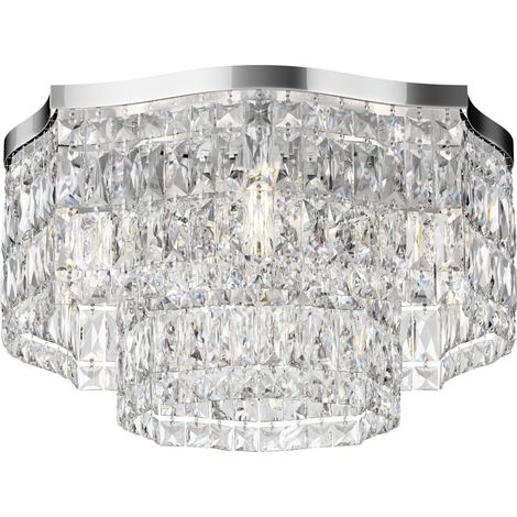 Plafoniera Contemporanea Dune Metallo Cromo 6 Luci (1/3)