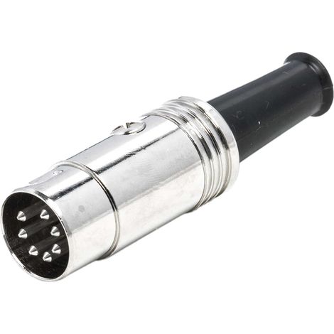 Connecteur DIN RS PRO, 7 contacts, Mâle, Montage sur câble, A souder ( Prix pour Paquet de 5 ) (1/2)