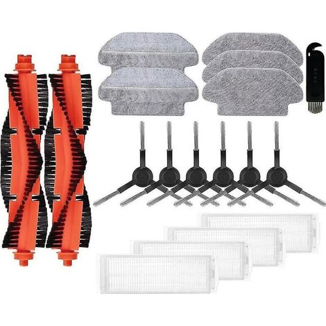 Pour aspirateur robot Styj02ym/3c/b106cn/mop P Pièces de rechange Brosse latérale principale Filtre Hepa Mop, noir (1/3)