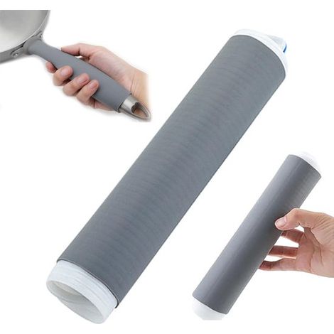 Lot de 2 manchons en silicone résistant à la chaleur pour poignées de casseroles - Isolation universelle pour une protection thermique optimale (1/5)