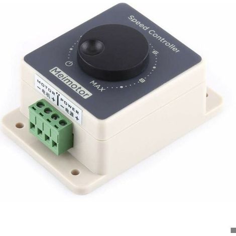 Contrôleur Vitesse Moteur PWM - DC 10-60 V - 20 A Max - Boîtier Étanche IP65 - Pour Moteurs CC - 1 Pièce (1/4)