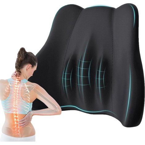 Coussin Lombaire pour Chaise - Support Lombaire Ergonomique pour Chaise de (1/5)