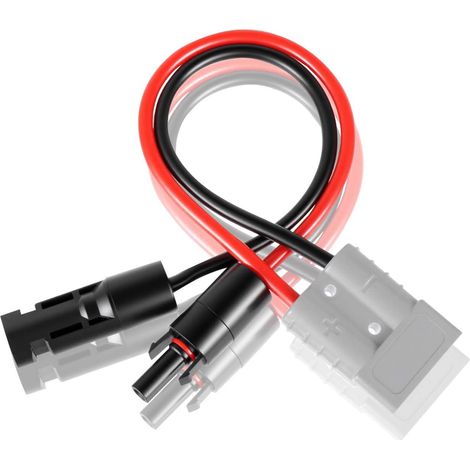 Connecteur solaire 60cm，câble connecteur Anderson 50 A, connecteur 10 AWG pour de module solaire,câble d'extension de panneau solaire pour générateurs portables, stockage d'énergie, camping-car